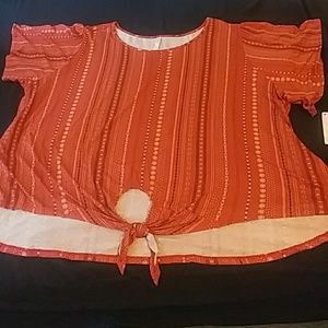 Xhilration plus size top